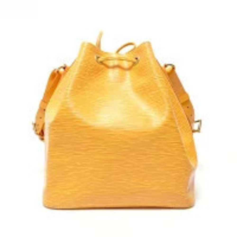 Louis Vuitton Epi Noe Black Shoulder Bag Yellow